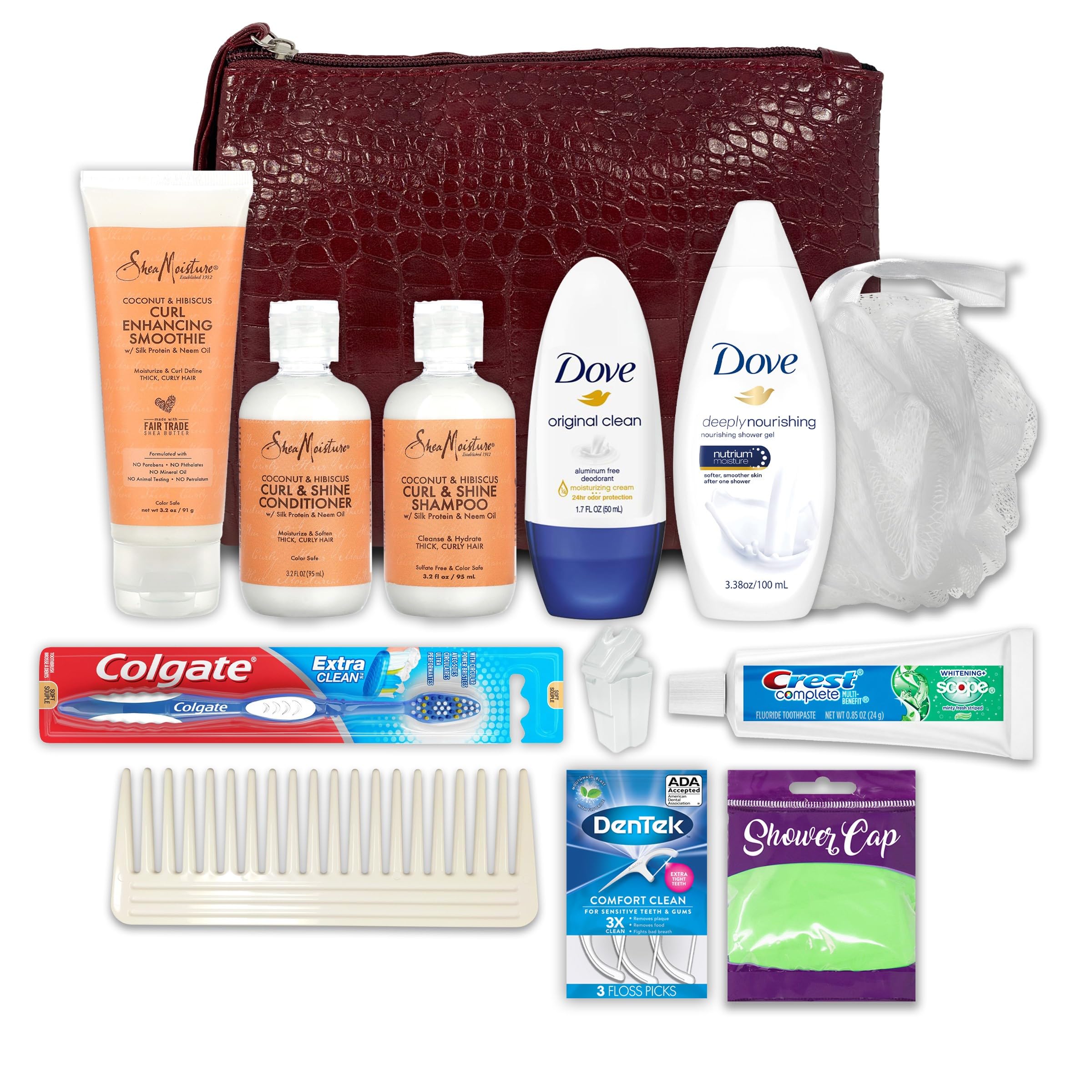 13-Piece Women's Travel Toiletry Kit