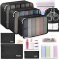 12-Piece Packing Cubes Set — Black